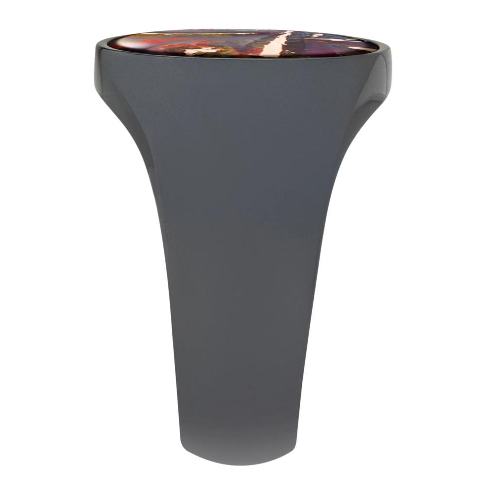 Round Chrysocopper Inlay Signet Ring in Zirconium – Image 3 of 3