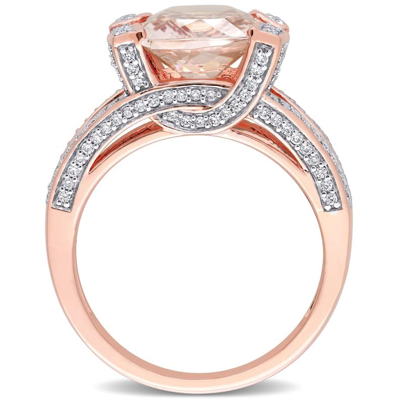 Morganite and Diamond Ring in 14K Rose Gold &#40;1/2 ct. tw.&#41; – Image 2 of 7