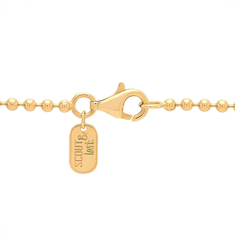 Shades of Blue Topaz Beaded Necklace in Vermeil – Image 3 of 3