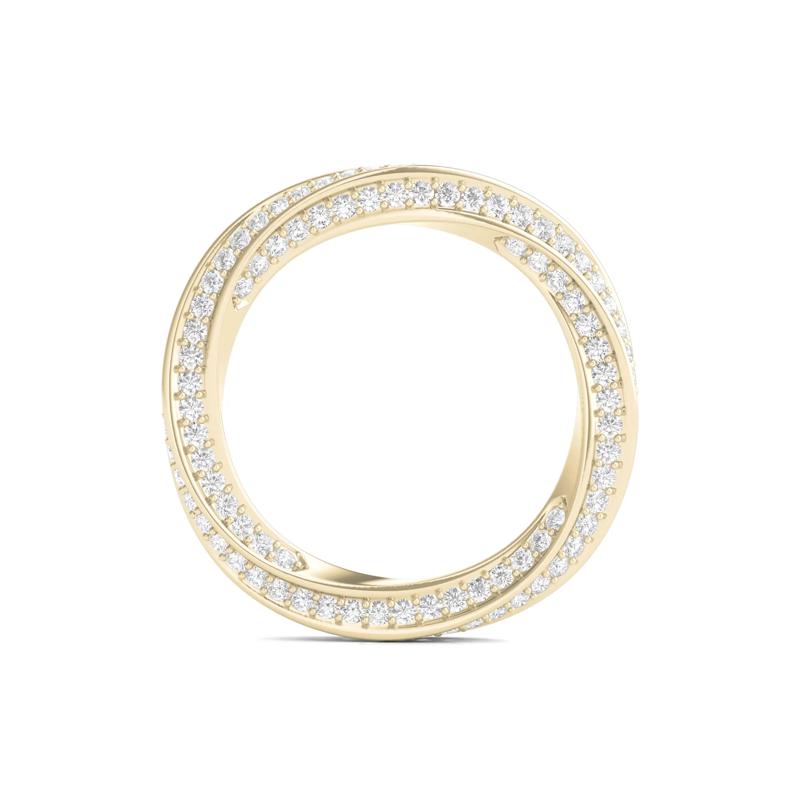 Diamond Helix Eternity Band in 14K Yellow Gold &#40;1 ct. tw.&#41; – Image 2 of 3