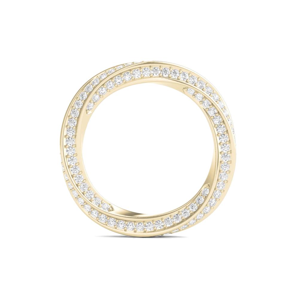 Diamond Helix Eternity Band in 14K Yellow Gold (1 ct. tw.) – Image 2 of 3