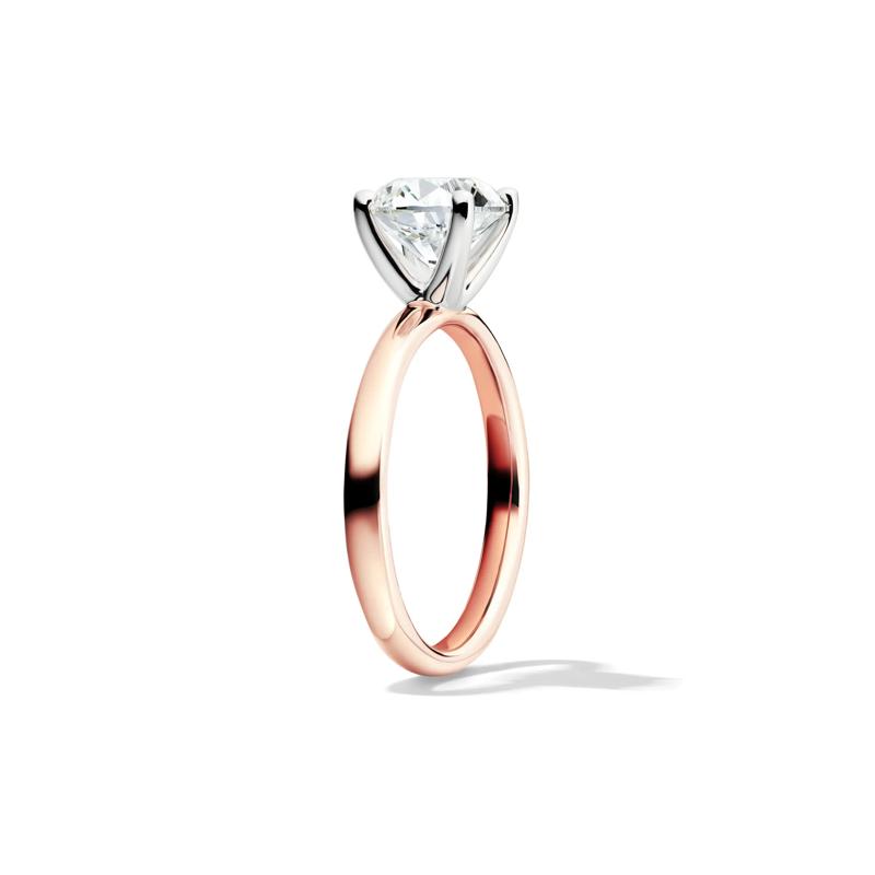 Diamond Round Brilliant Cut Solitaire Engagement Ring in 14K Rose Gold (2 ct.) – Image 3 of 5