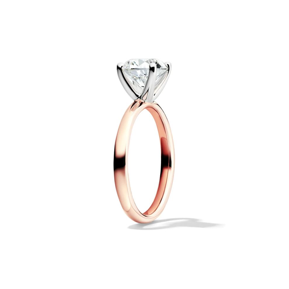 Diamond Round Brilliant Cut Solitaire Engagement Ring in 14K Rose Gold (2 ct.) – Image 3 of 5