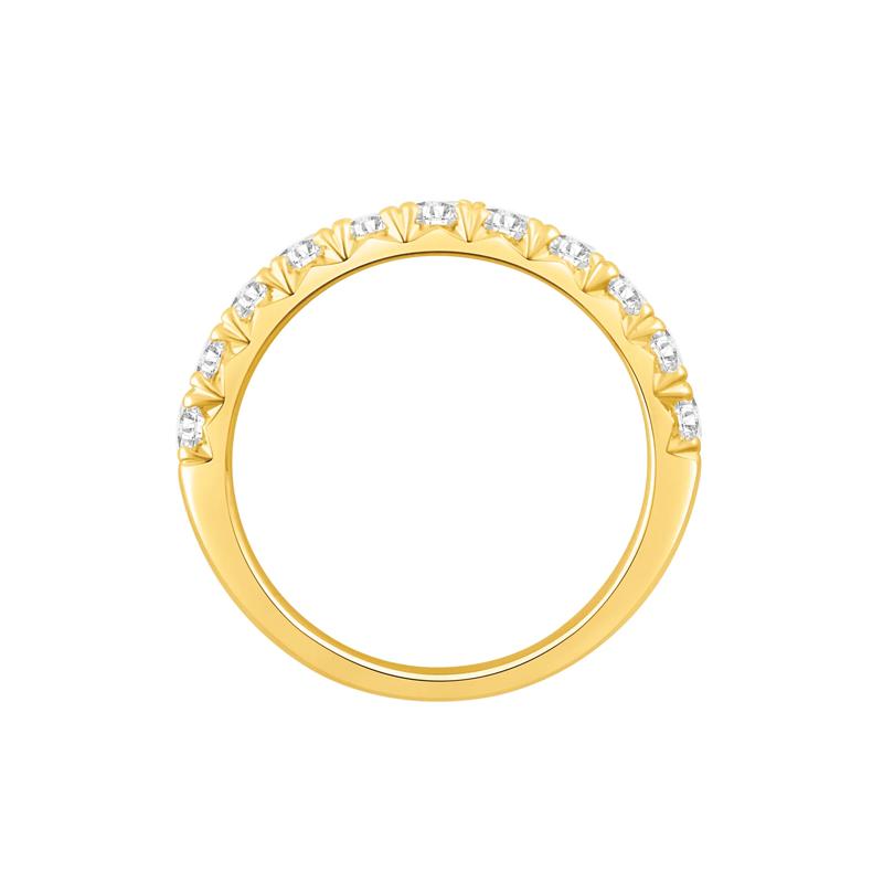 Lab Grown French Pav&eacute; Diamond Band in 14K Yellow Gold &#40;1 ct. tw.&#41; – Image 2 of 3
