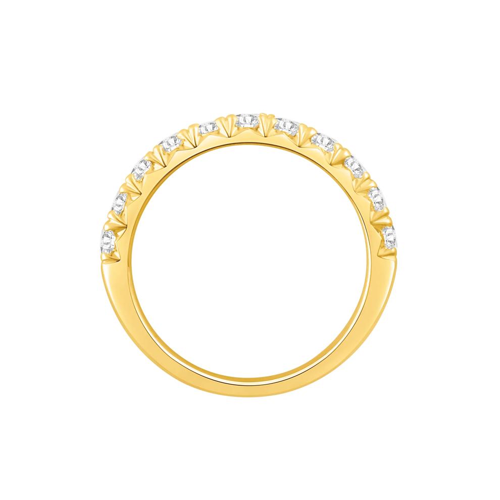Lab Grown French Pav&eacute; Diamond Band in 14K Yellow Gold (1 ct. tw.) – Image 2 of 3