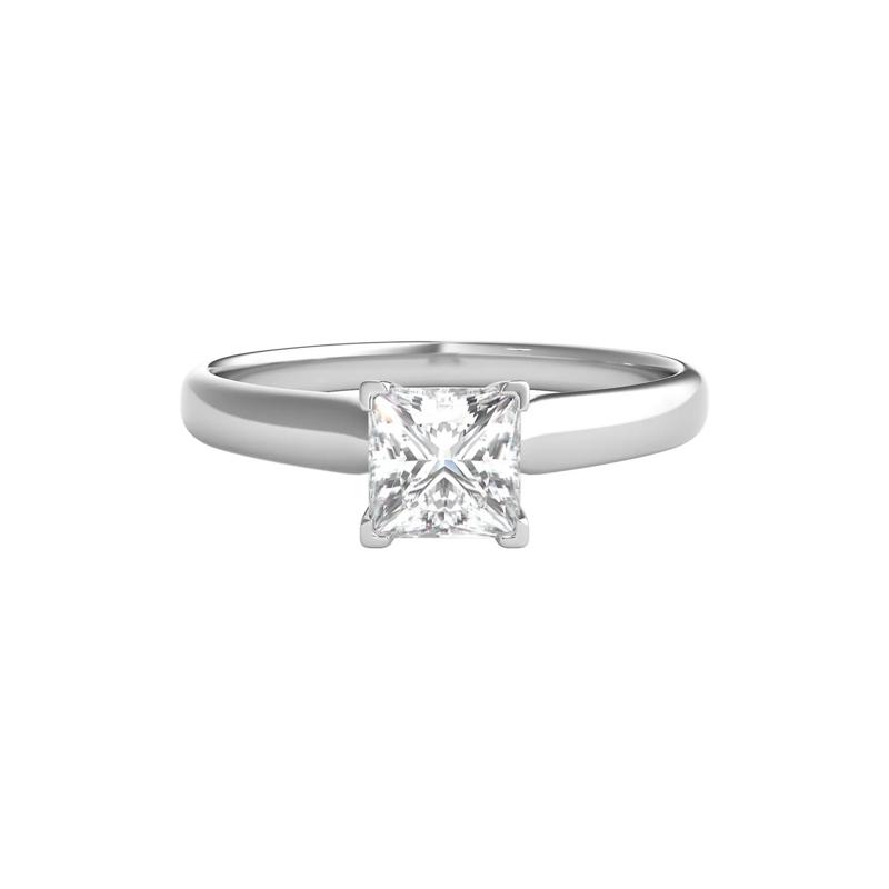 Solitaire Princess-Cut Diamond Engagement Ring in 14K White Gold &#40;3/4 ct. tw.&#41; – Image 1 of 3