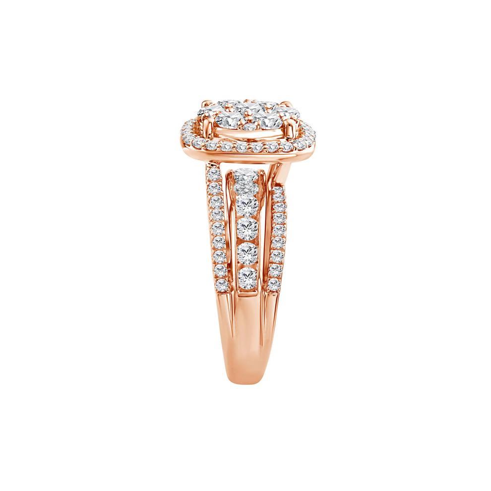 Diamond Composite Engagement Ring in 10K Rose Gold (2 ct. tw.) – Image 3 of 3