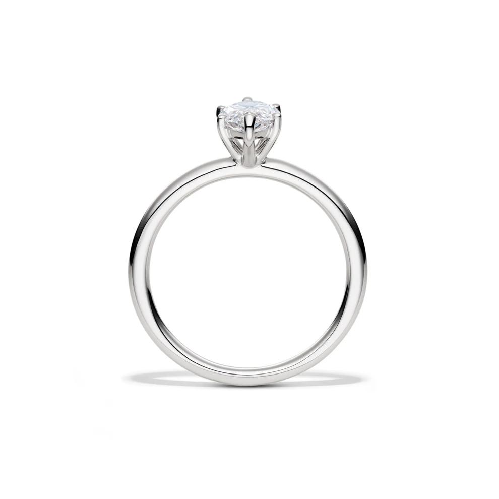 Lab Grown Diamond Marquise Engagement Ring Solitaire in 14K White Gold (1 ct.) – Image 2 of 5