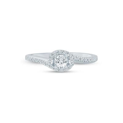 Lab Grown Diamond Promise Ring in Sterling Silver (3/8 ct. tw.)