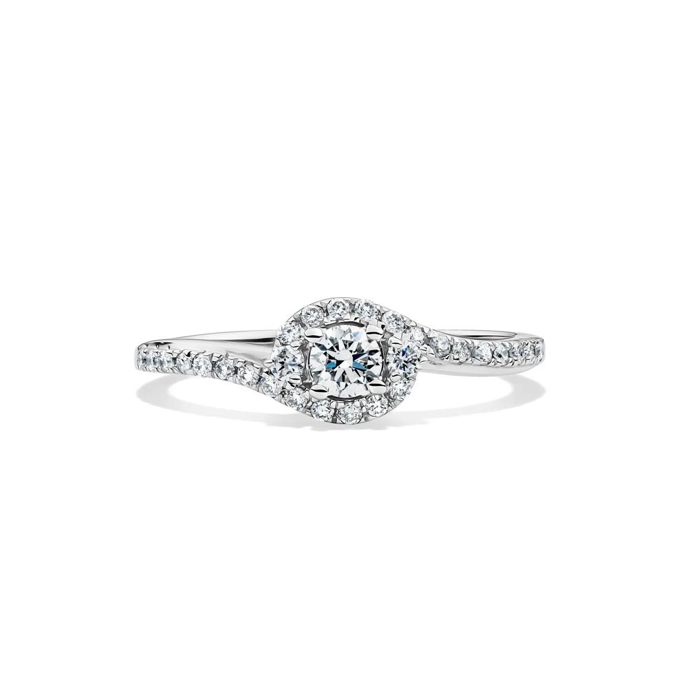 Lab Grown Diamond Promise Ring in Sterling Silver (3/8 ct. tw.) – Image 1 of 4