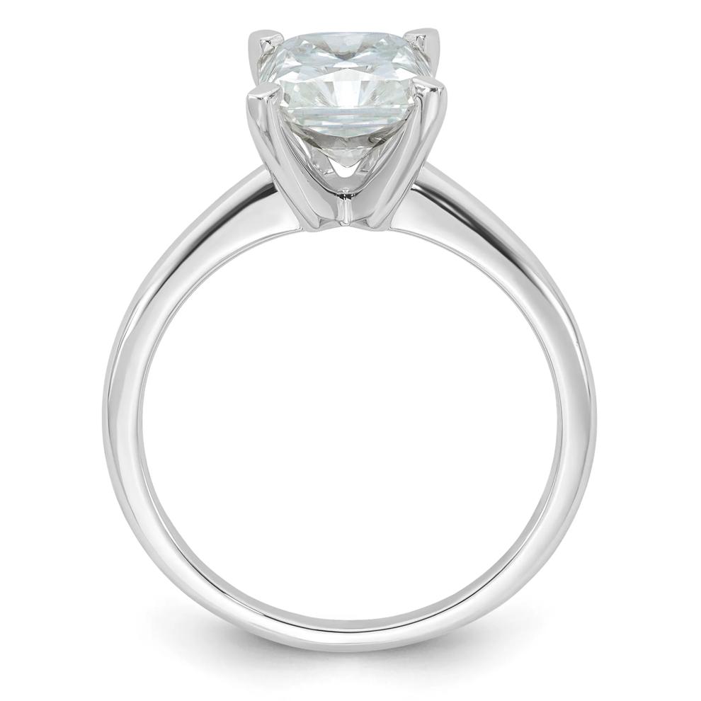 Lab-Created Moissanite Long Radiant-Cut Solitaire Ring in 10K White Gold (2 ct. dew) – Image 2 of 3