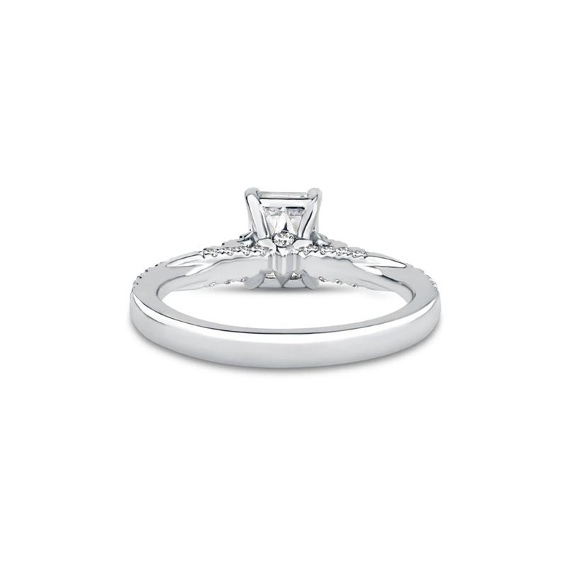 Honour Emerald-Cut Lab Grown Diamond Engagement Ring in Platinum &#40;1 1/3 ct. tw.&#41; – Image 4 of 6