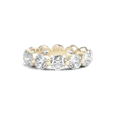 Round Brilliant-Cut Lab Grown Diamond Eternity Band in 14k Yellow Gold (6 ct. tw.)