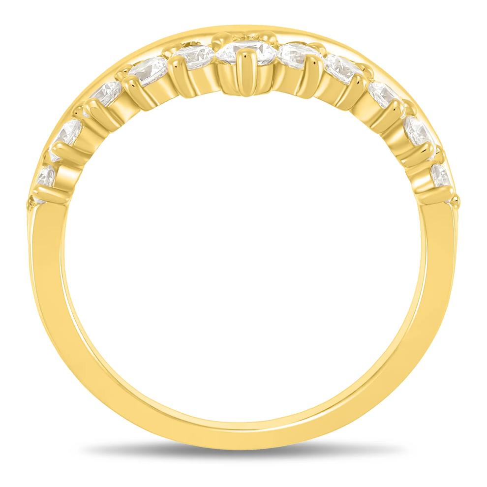 Lab Grown Diamond Contour Band in 14K Yellow Gold (5/8 ct. tw.) – Image 3 of 3