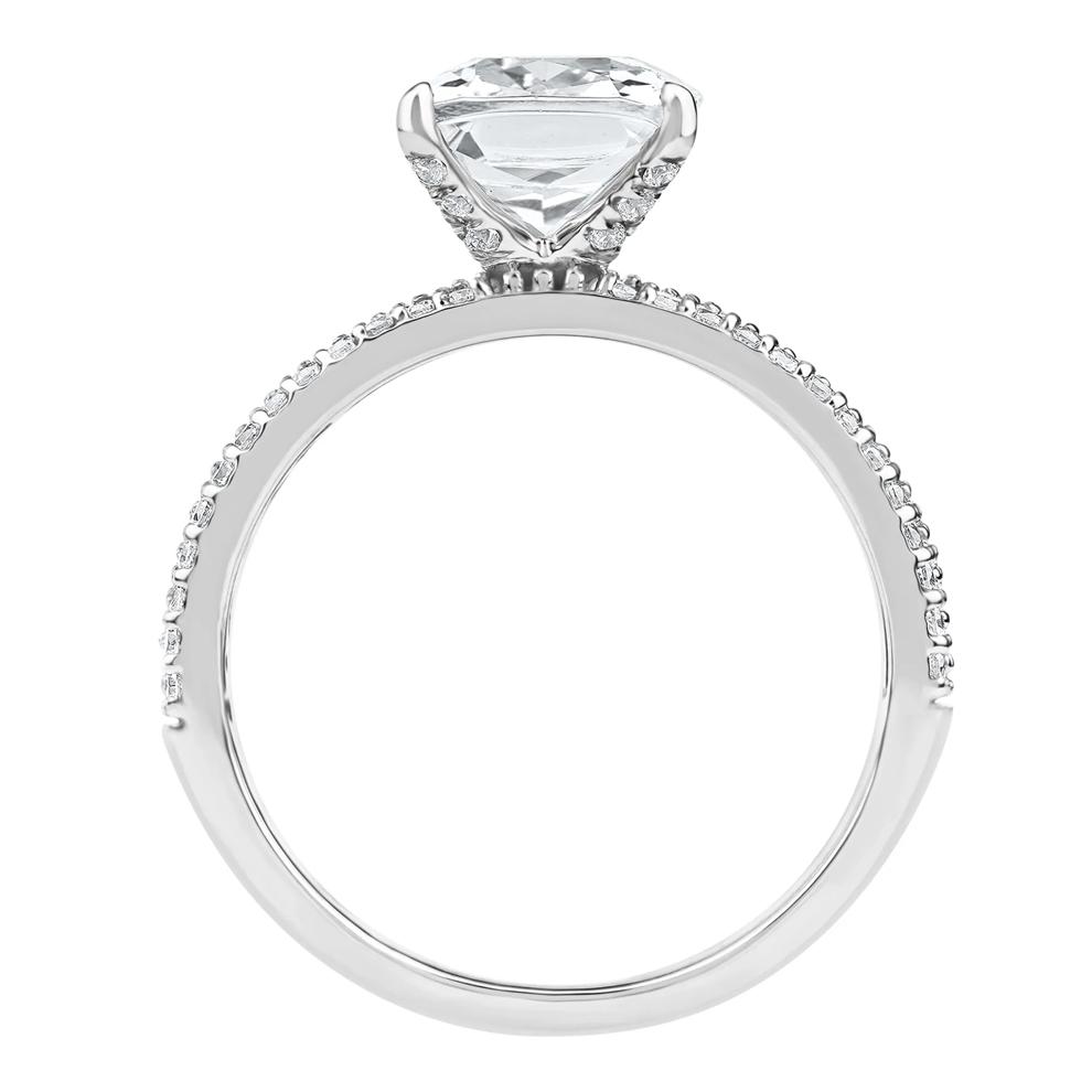 Harper Lab Grown Diamond Engagement Ring in 14K White Gold (3 3/4 ct. tw.) – Image 2 of 5