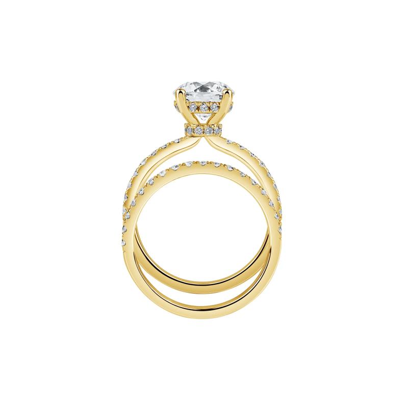 Charlotte Lab Grown Diamond Engagement Ring Set in 14K Yellow Gold &#40;2 3/4 ct. tw.&#41; – Image 2 of 4