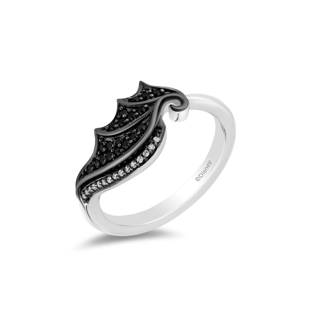 Maleficent Black Diamond &amp; Diamond Ring in Sterling Silver – Image 4 of 4