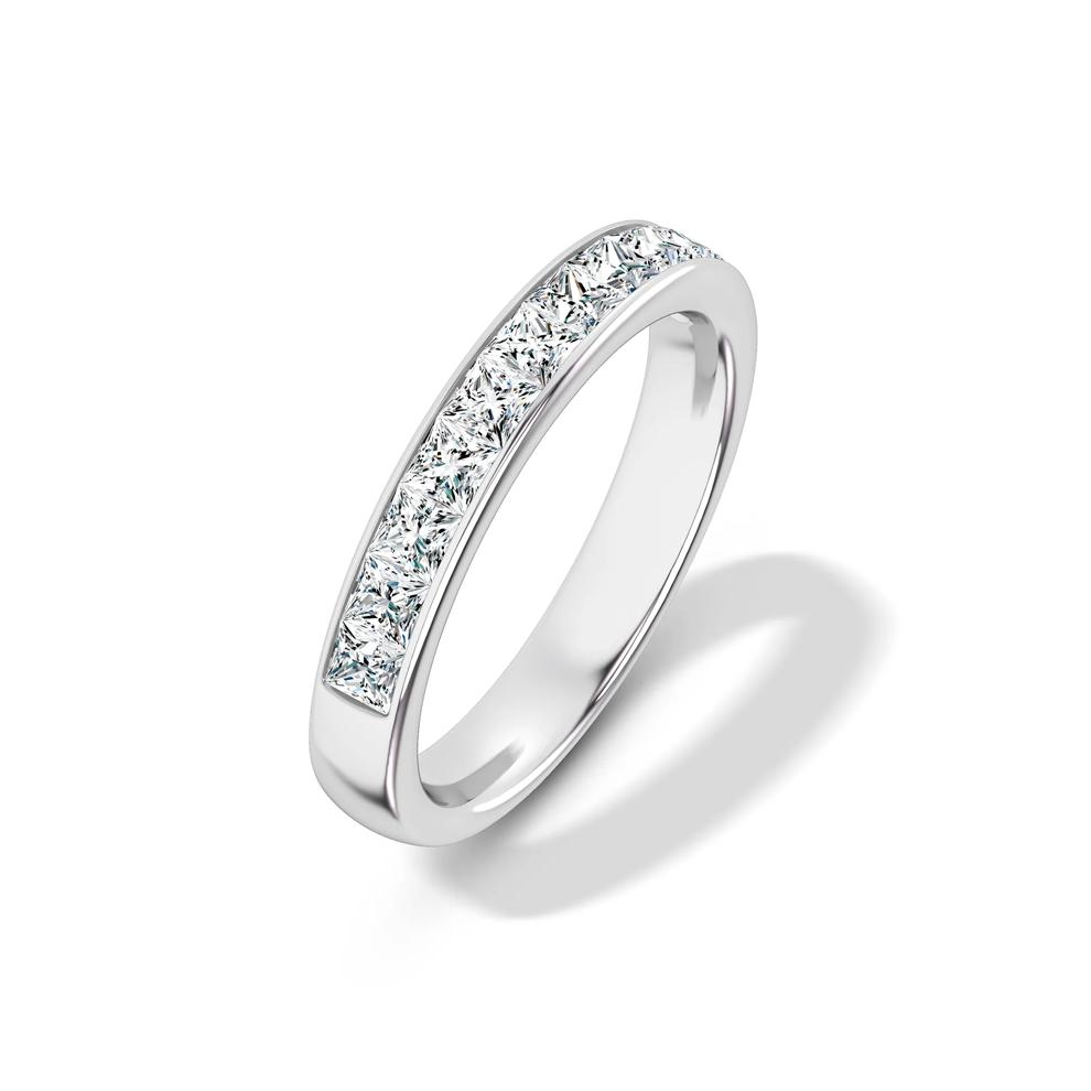 Princess-Cut Diamond Channel-Set Band in 14K White Gold (1 ct. tw.) – Image 4 of 4