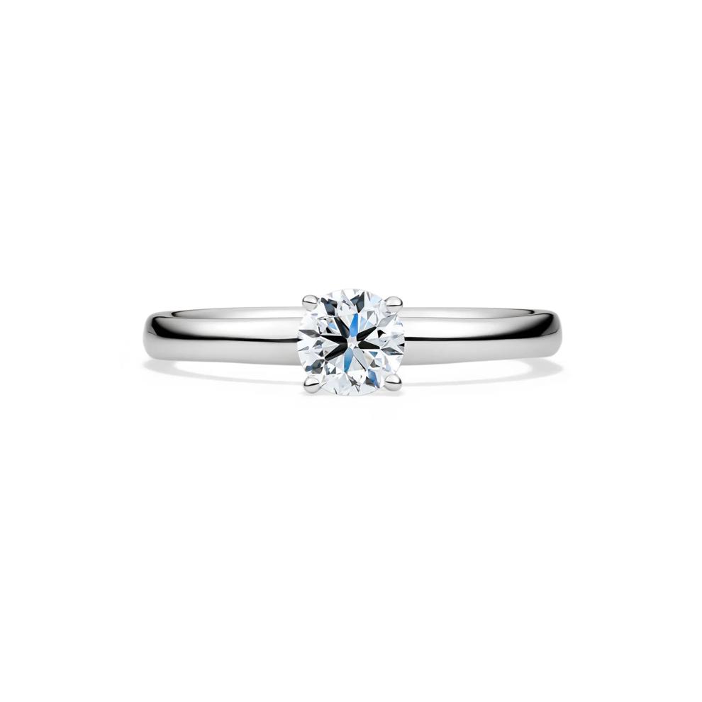 Diamond Round Brilliant Cut Solitaire Engagement Ring in 14K White Gold (1/2 ct.) – Image 1 of 5