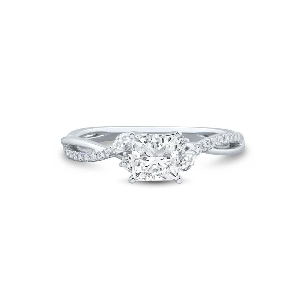 Princess-Cut Diamond Engagement Ring in 14K White Gold (3/4 ct. tw.) – Image 1 of 3