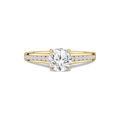 Diamond Round Engagement Ring in 14K Yellow Gold (1 1/4 ct. tw.)