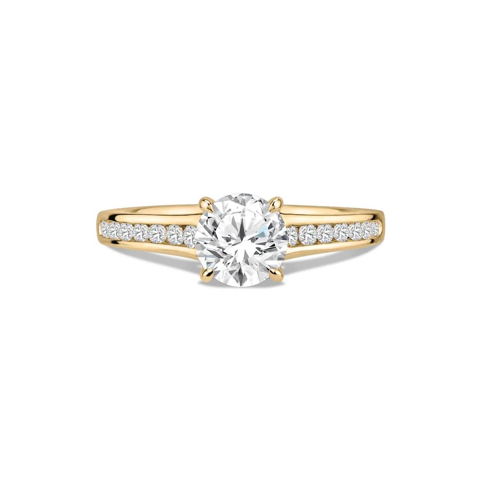 Diamond Round Engagement Ring in 14K Yellow Gold (1 1/4 ct. tw.) – Image 1 of 4