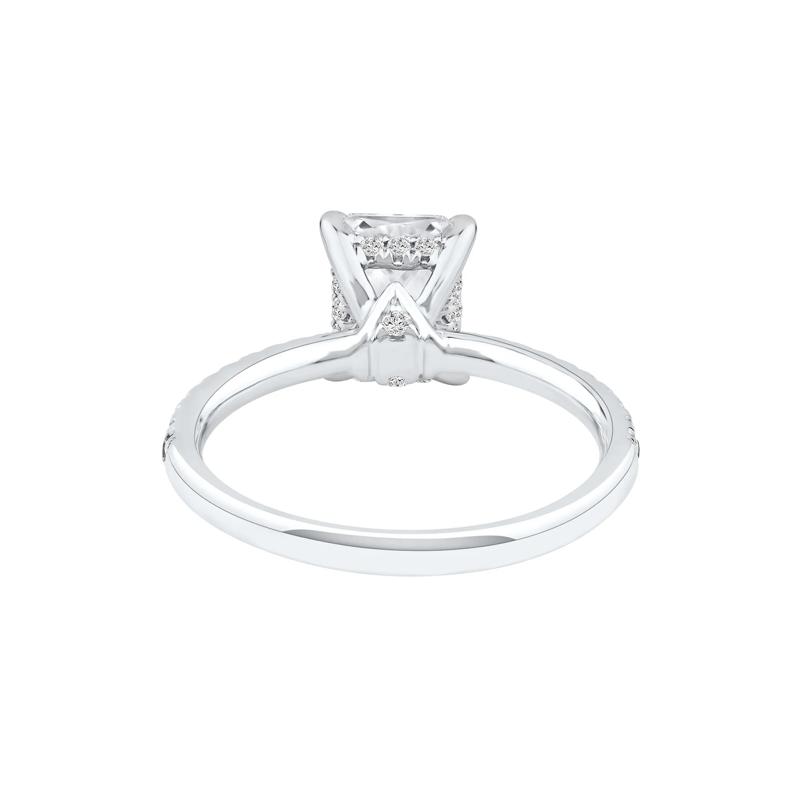 Anais Radiant-Cut Lab Grown Diamond Engagement Ring in 14K White Gold &#40;2 1/4 ct. tw.&#41; – Image 4 of 4
