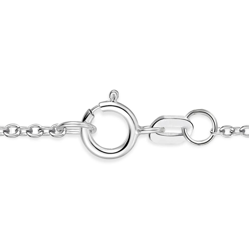 Pear-Shaped Tanzanite &amp; Diamond Pendant Necklace in 10K White Gold (1/7 ct. tw.) – Image 3 of 4