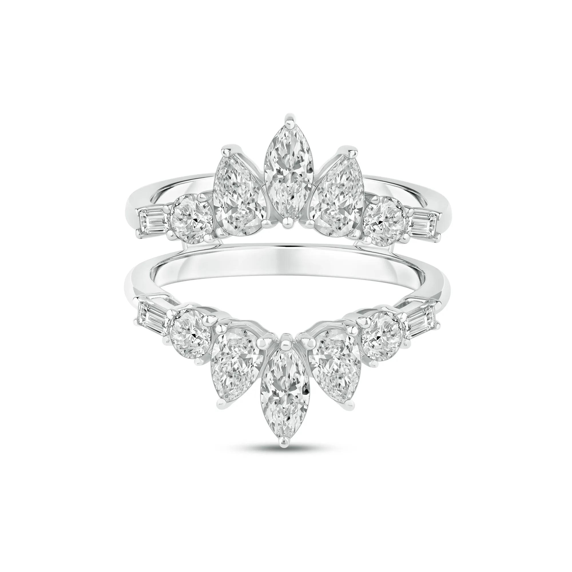 Lab Grown Diamond Contour Insert in 14K Gold (1 3/4 ct. tw.)