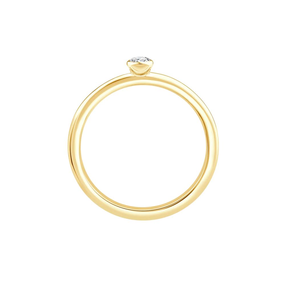 Diamond Ring in 10K Yellow Gold (1/10 ct. tw.) – Image 2 of 3