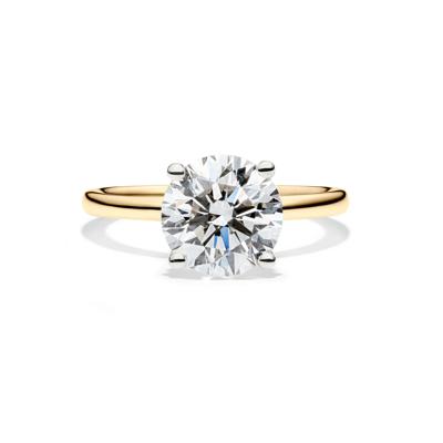 Lab Grown Diamond Solitaire Round Engagement Ring