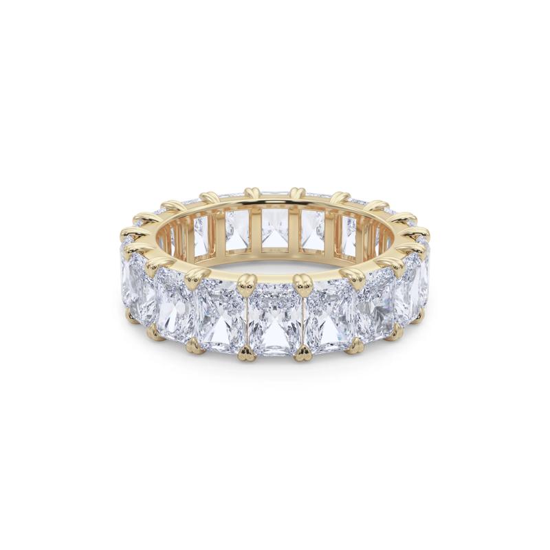 Lab Grown Diamond Radiant-Cut Eternity Band in 14K Yellow Gold &#40;7 ct. tw.&#41; – Image 5 of 5