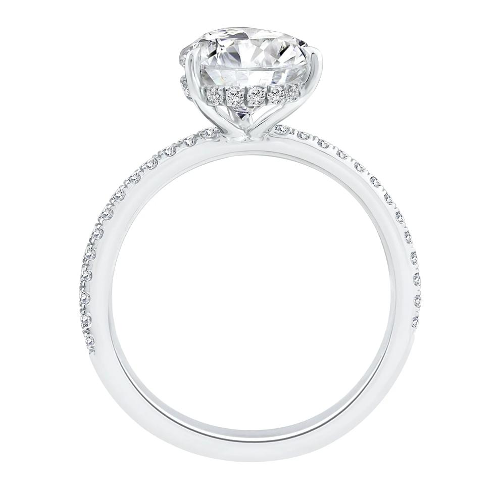 Lab Grown Diamond Engagement Ring in 14K White Gold (3 1/4 ct. tw.) – Image 2 of 3