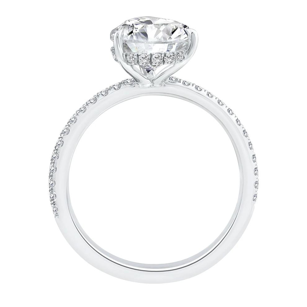 Lab Grown Diamond Engagement Ring in 14K White Gold (3 1/4 ct. tw.) – Image 2 of 3