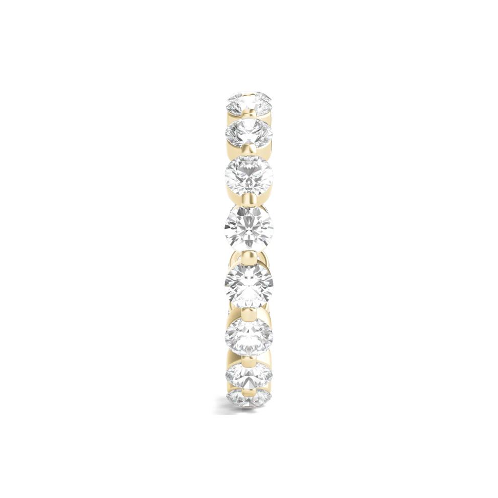 Round Brilliant-Cut Lab Grown Diamond Eternity Band in 14k Yellow Gold (2 ct. tw.) – Image 3 of 3
