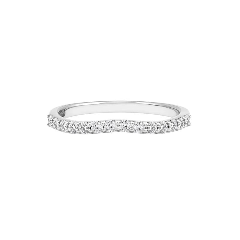 Leila Lab Grown Diamond Contour Band in Platinum &#40;1/3 ct. tw.&#41; – Image 1 of 5