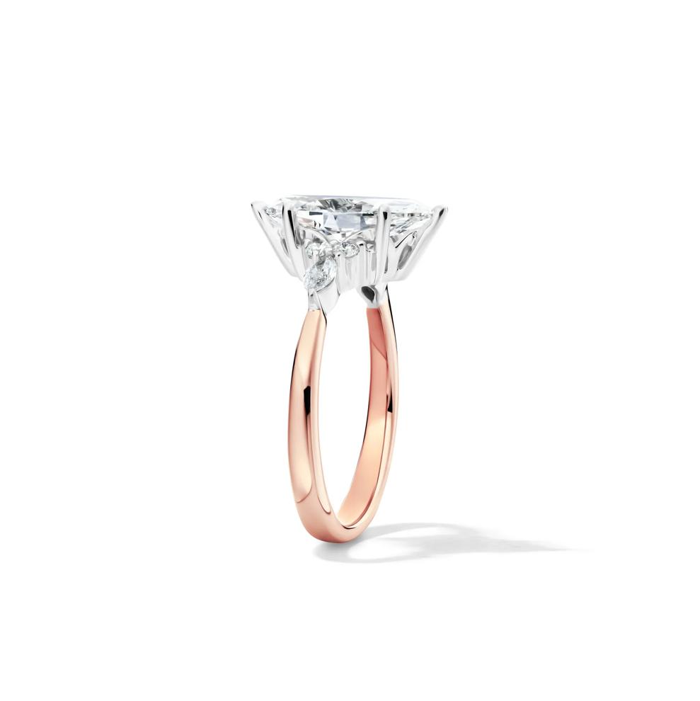 Lab Grown Diamond Marquise-Cut Engagement Ring in 14K Rose and White Gold (2 1/4 ct. tw.) – Image 3 of 4