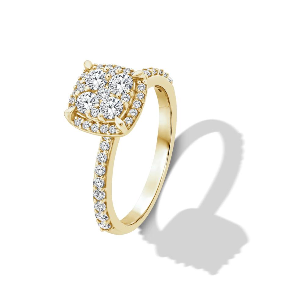 Diamond Composite Engagement Set in 10K Yellow Gold (1 ct. tw.) – Image 5 of 6