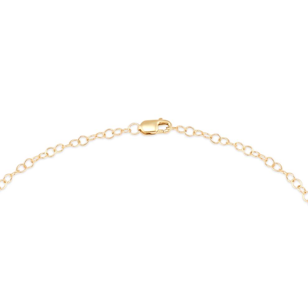 Freshwater Cultured Pearl &amp; Diamond Pendant Necklace in 14K Yellow Gold (1/2 ct. tw.) – Image 4 of 4
