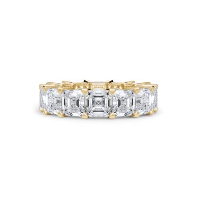 Lab Grown Diamond Asscher-Cut Eternity Band in 18K Yellow Gold (10 1/2 ct. tw.)