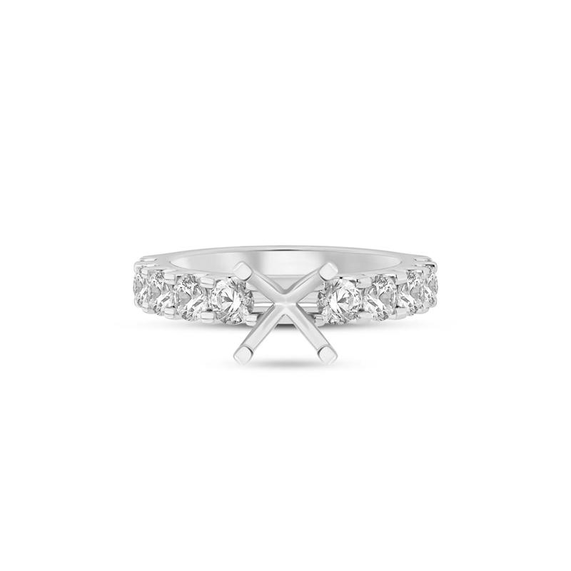 1 1/2 ct. tw. Lab Grown Diamond Semi-Mount Engagement Ring in 14K White Gold &#40;Setting Only&#41; – Image 4 of 6