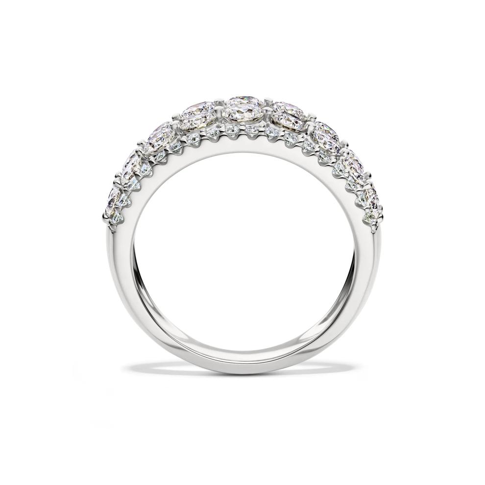 Lab Grown Diamond Round Multi-Row Anniversary Band in 10K White Gold (2 ct. tw.) – Image 2 of 4