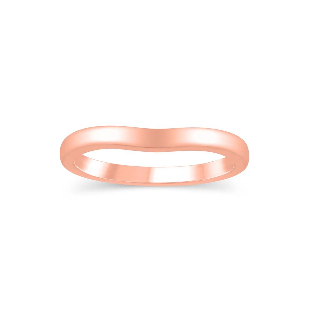 Contour Wedding Band in 14K Rose Gold – Image 1 of 3