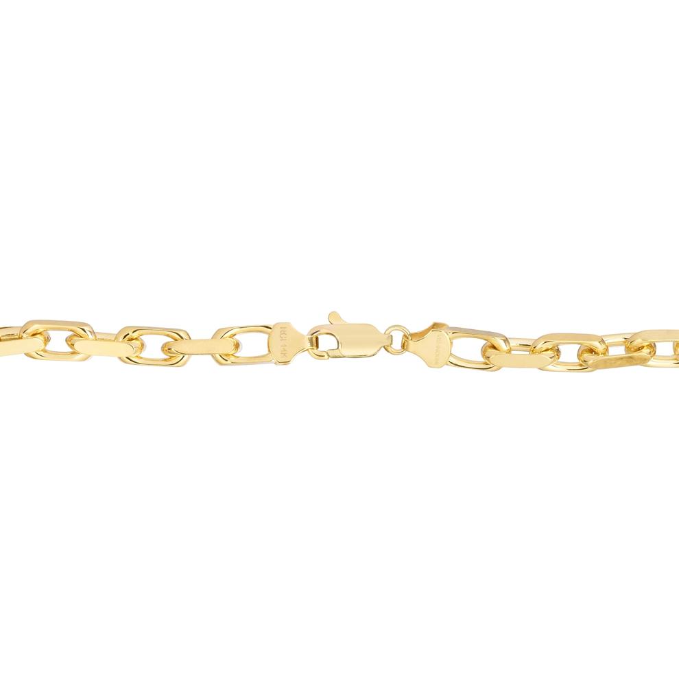 Solid French Cable Chain in 14K Yellow Gold, 4.8MM, 24&rdquo; – Image 2 of 3