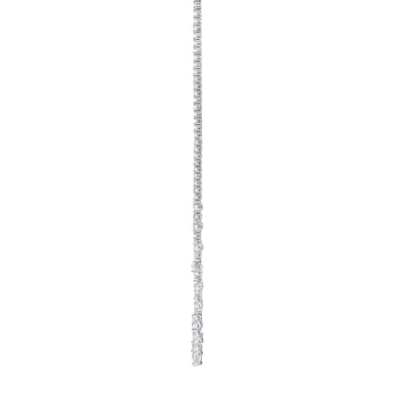 Lab-Created White Sapphire Necklace in Sterling Silver – Image 2 of 3