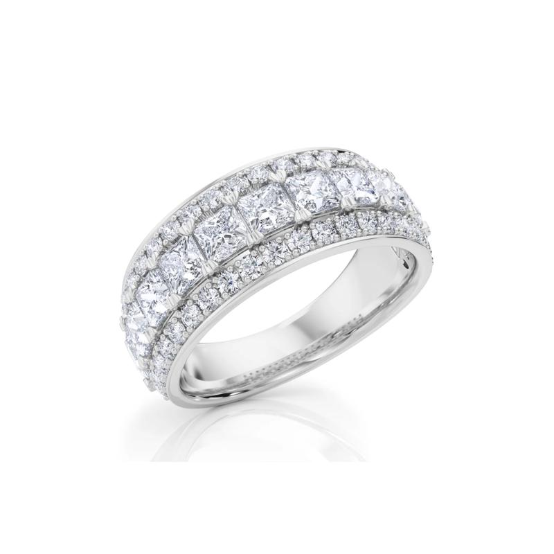 Multi-Row Diamond Anniversary Band in 14K White Gold &#40;2 7/8 ct. tw.&#41; – Image 5 of 5