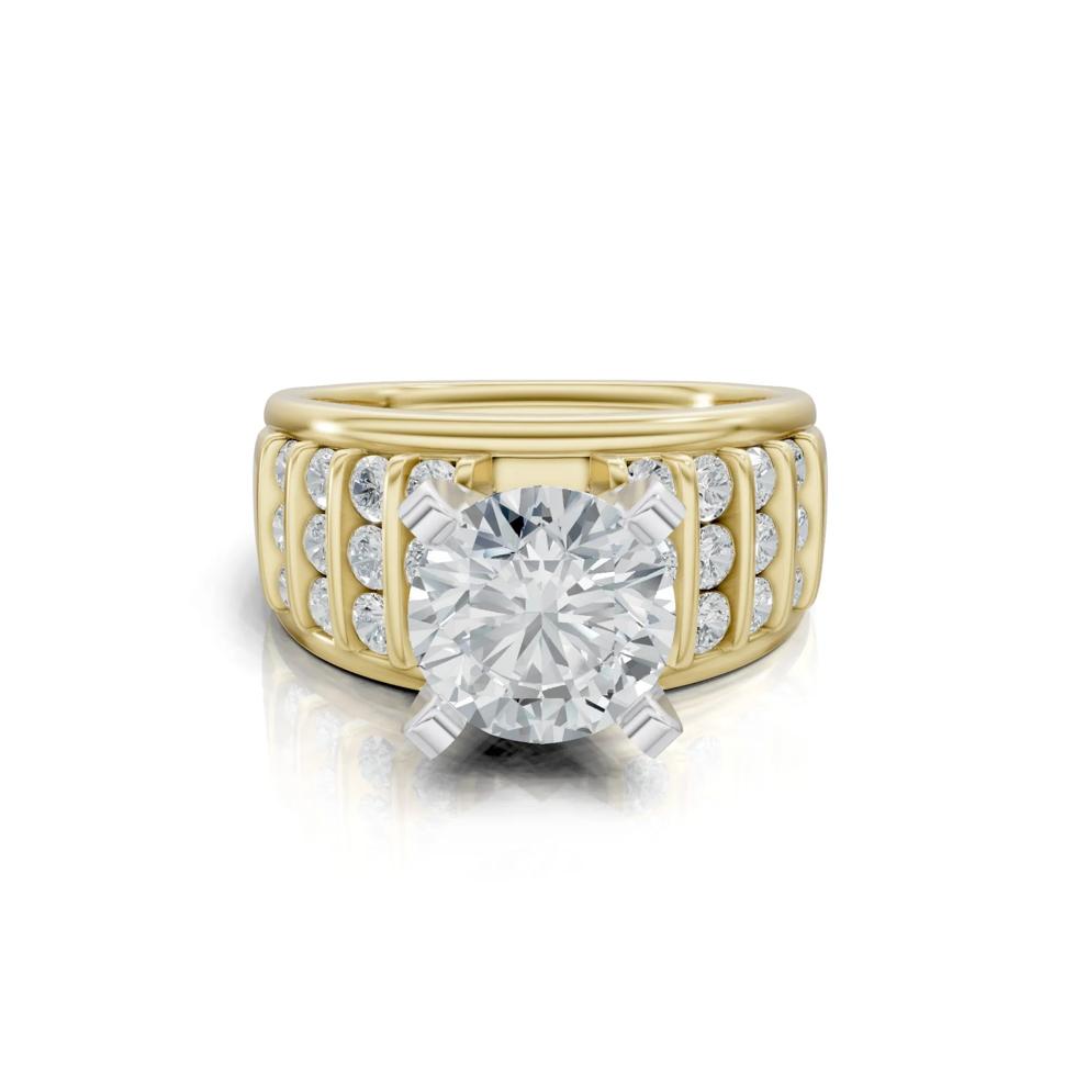 Lab Grown Diamond Semi-Mount Ring in 14K Yellow Gold (1 ct. tw.) (Setting Only) – Image 5 of 8