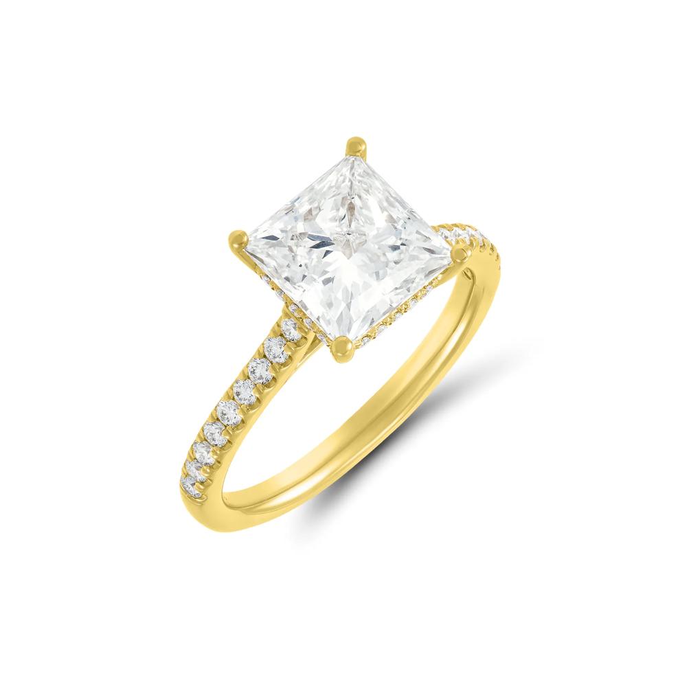 Lab Grown Diamond Wedding Set in 14K Yellow Gold (3 1/2 ct. tw.) – Image 3 of 3