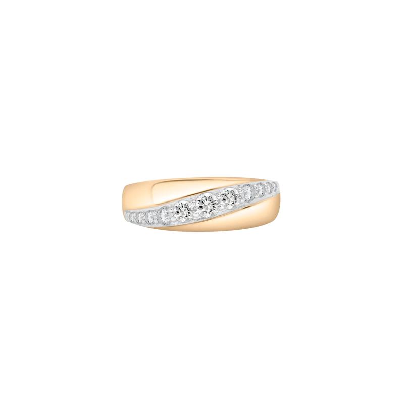 Graduated Diamond Band in 10K Yellow Gold &#40;1/2 ct. tw.&#41; – Image 1 of 5