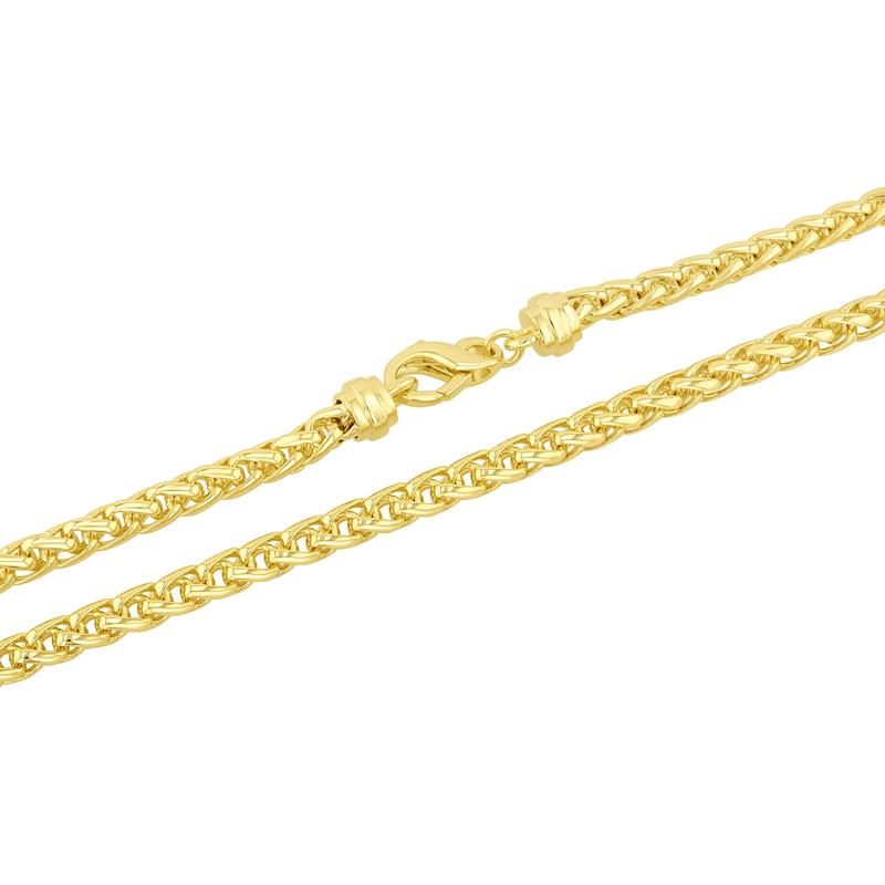 Men&#39;s Wheat Chain in Vermeil, 5MM, 22&quot; – Image 2 of 7